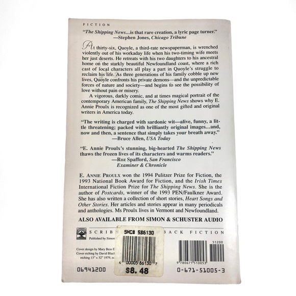 The Shipping News by Annie Proulx (1994, Paperback Book) Pulitzer Prize Winner - Picture 4 of 5